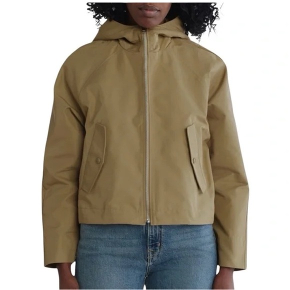 Steve Madden Olive Green Short Hooded Bomber Style Jacket New With Tags - Picture 2 of 9